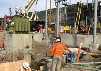 Toncar Hydroelectric project man in hole