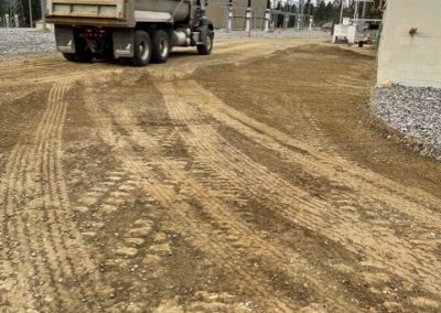 Toncar dump truck arriving hydroelectric project